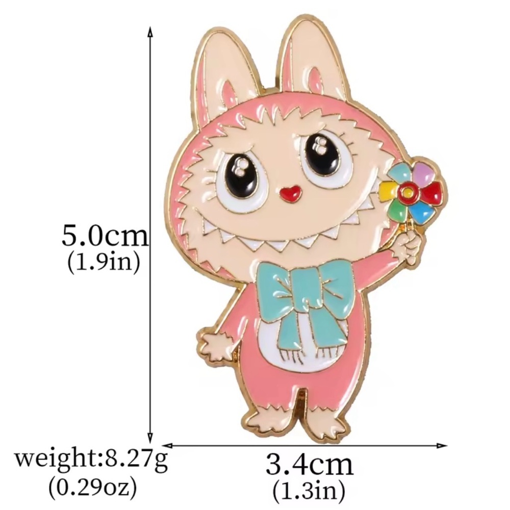 Labubu The Monsters Pin in Pink - Picture 2 of 5